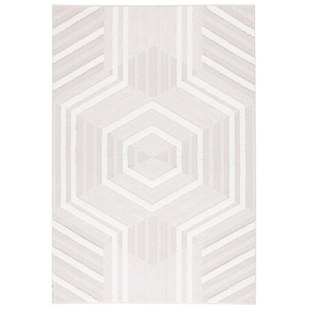 Safavieh 5 ft. 3 in. x 7 ft. 6 in. Trends Flat Weave Rectangle Area Rug Beige & Ivory TRD114B-5